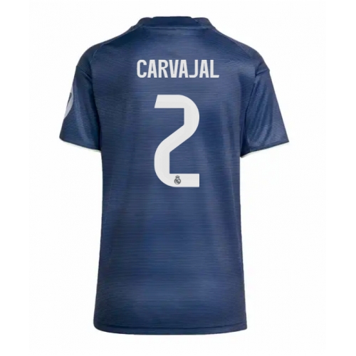Billige Fotballdrakt Real Madrid Daniel Carvajal #2 Replika Bortedrakt Dame 2025-26 Kortermet Billige Fotballdrakt Real Madrid Daniel Carvajal #2 Replika Bortedrakt Dame 2025-26 Kortermet